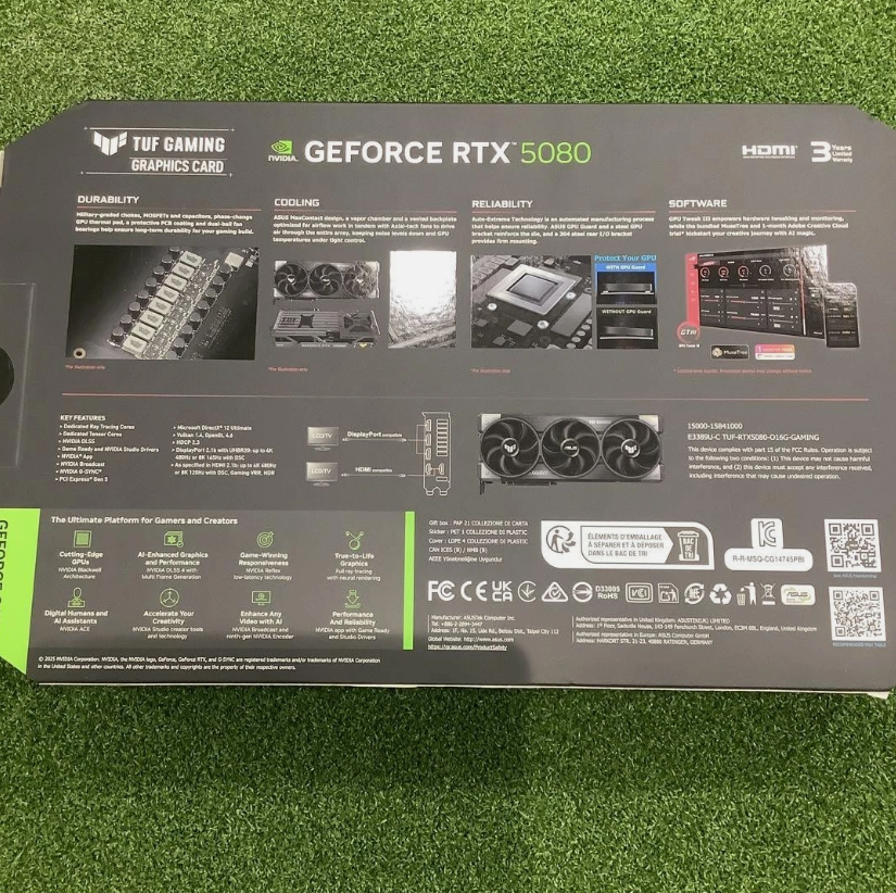 ASUS TUF Gaming GeForce RTX 5080 OC 16GB Graphics Card